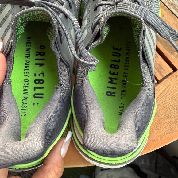 Adidas Mens Ultraboost 20 Running Shoes Size 6.5 Gray/Green Boost Cushion - Picture 7 of 8